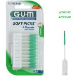 GUM Soft-Picks masážní mezizubní kartáčky s fluoridy velikost Regular ISO 1 80 ks – Zbozi.Blesk.cz
