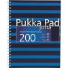 Poznámkový blok Pukka Pad spirálový blok Navy Blue Jotta A4, papír 80g modrý 100 listů