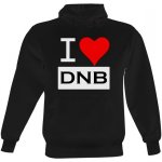 s potiskem I love DNB Černá – Zboží Mobilmania