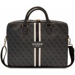 Guess PU 4G Printed Stripes Computer Bag 15/16" Black 3666339119522 – Zboží Živě
