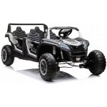 Mamido elektrické autíčko Buggy UTV čtyřmístné 24V nafukovací kola bílá – Zboží Dáma