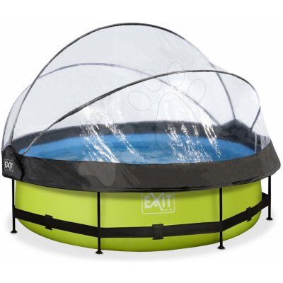 Exit Toys Lime s kartušovou filtrací a kopulí 300 x 76 cm zelená – Sleviste.cz