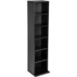 Tectake 401701 Stojan se 6 policemi na 102 CD černá – Zboží Mobilmania