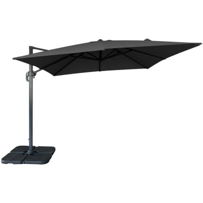Nordic Living Černý slunečník Aza 295 x 295 cm – Hledejceny.cz