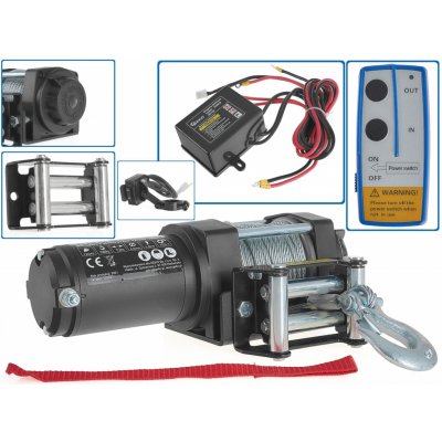 Elektrický lanový naviják 12V, 1588kg/3500lb, Geko G81704 | Zboží Auto