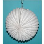 Lampion kulatý bílý 25cm 301764 – Zboží Dáma