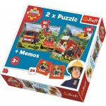 Trefl Puzzle 3v1 Požárník Sam + pexeso 1-39 dílků