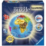 Ravensburger 3D puzzleball svítící Globus 72 ks – Zbozi.Blesk.cz