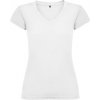 Dámská Trička Victoria dámské tričko s krátkým rukávem a výstřihem do V Bílá