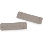 Eko kůže cedulka / ozdoba / nášivka Handmade 15x50 mm - šedá neutrální (5 ks) – Hledejceny.cz