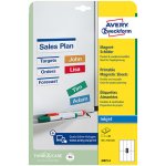 Avery Zweckform Etikety s magnetem potisknutelné pro inkoust 50 x 140 mm bílé J8875-5 – Zboží Mobilmania