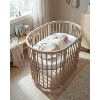 New Baby rostoucí postýlka 3v1 oválná + matrace kašmírová – Sleviste.cz