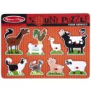 Melissa & Doug zvukové puzzle farma