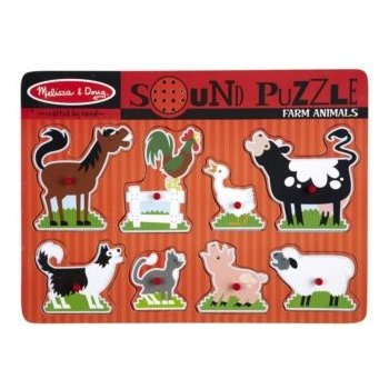 Melissa & Doug zvukové puzzle farma