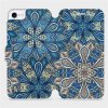 Pouzdro a kryt na mobilní telefon Apple Pouzdro Mobiwear parádní flip Apple iPhone 8 - V108P Modré mandala květy