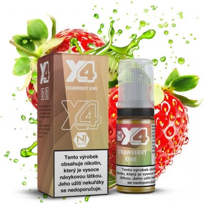 X4 Bar Juice Strawberry Kiwi 10 ml 20 mg – Zboží Mobilmania