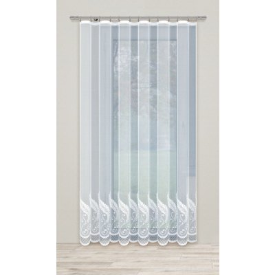 Dekorační žakárová záclona s řasící páskou YUKO 230 bílá 200x230 cm MyBestHome – Hledejceny.cz