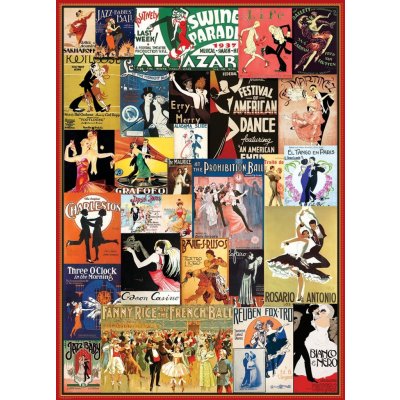 EuroGraphics Ballroom Dancing Vintage Posters 1000 dílků – Hledejceny.cz