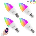 Nous LED Smart sada žárovek 4ks E14 4,5W RGB WiFi Tuya – Zboží Živě