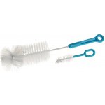 Akuku kartáč na láhev a dudlík 6721 modrá – Zboží Mobilmania