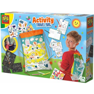 SES CREATIVE Sada her na cesty kreativní set s aktivitami v batůžku – Hledejceny.cz