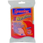 Spontex 2 Marathon houbička na nádobí se silnou červenou abrasivní vrstvou 2 ks – Hledejceny.cz