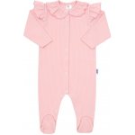 New Baby Kojenecký bavlněný overal Stripes bílý – Zboží Dáma
