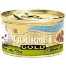 Gourmet Gold grilované a dušené kousky masa s králíkem a játry 85 g