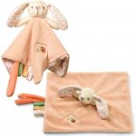BabyOno Přítulníček mazlíček s chrastítkem Baby Bunny. 25 x 25 cm – Zboží Dáma