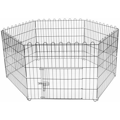 Springos Skladací ohrádka pro psa výběh pro štěnata 147 x 60 cm PA1003 – Zboží Dáma