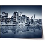 Sablio Plakát Noční New York - 90x60 cm – Zboží Mobilmania