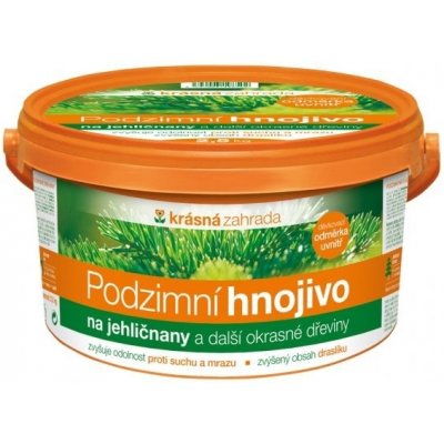 Nohelgarden Hnojivo KRÁSNÁ ZAHRADA podzimní na jehličnany 2,5 kg – Zboží Mobilmania