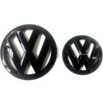 VW Passat B6 2007-2011 přední a zadní znak, logo (15,5cm a 11,3cm) - černá lesklá – Zboží Mobilmania