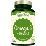 GreenFood Omega 3 + Vitamín E 120 kapslí – Hledejceny.cz