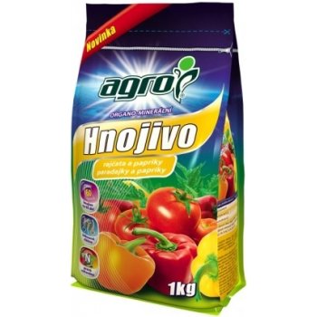 Agro Organominerální hnojivo rajčata a papriky 1 kg