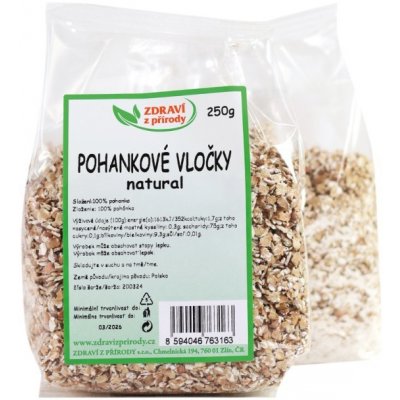 Zdraví z přírody s.r.o. Vločky pohankové světlé natural 250 g – Hledejceny.cz