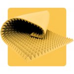 Akustický panel pěna Pyramida 200×100 cm 4 cm žlutý – Hledejceny.cz
