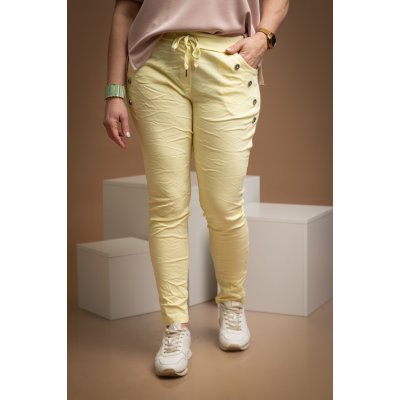 Pružné kalhoty LOKI Žlutá – Zboží Dáma