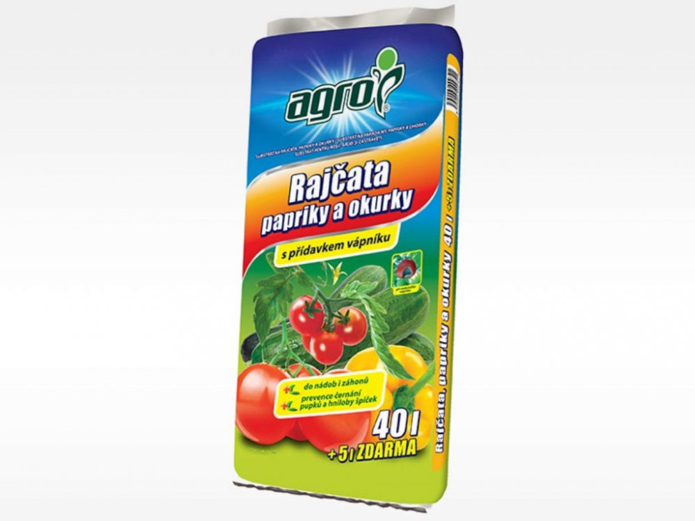 Agro CS Substrát pro rajčata, papriky a okurky 45 l
