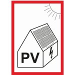 PV symbol na fotovoltaiku / samolepka A6 – Hledejceny.cz