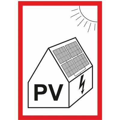 PV symbol na fotovoltaiku / samolepka A7 – Hledejceny.cz