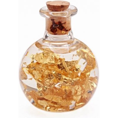 Nefertitis Lahvička se zlatem - dekorační flakonek 22K NF50571 - cca 3 cm – Zboží Dáma