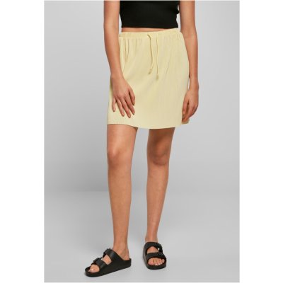 Ladies Plisse Mini Skirt softyellow