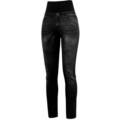 Crazy Idea Pant Sound WO Print Jeans Black – Zboží Dáma
