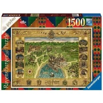 RAVENSBURGER Mapa Bradavic 1500 dílků