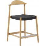 Kave Home Nina 62 cm s černým výpletem – Zboží Mobilmania