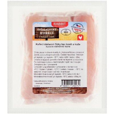 Rabbit Kuřecí stehenní řízky bez kosti a kůže 0,500 kg – Hledejceny.cz