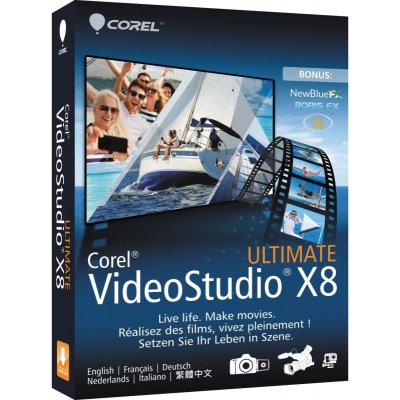 Corel VideoStudio Ultimate X8, 1 uživatel, Win, Multilang. 791015 – Zboží Živě