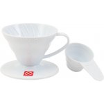 Hario Dripper V60-01 Plastic White – Zboží Mobilmania