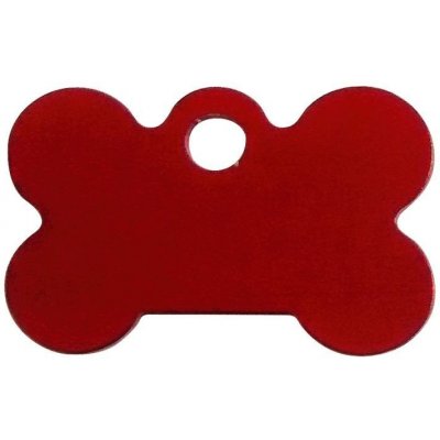 Silca Psí známka kostička 39x26mm červená – Zboží Mobilmania
